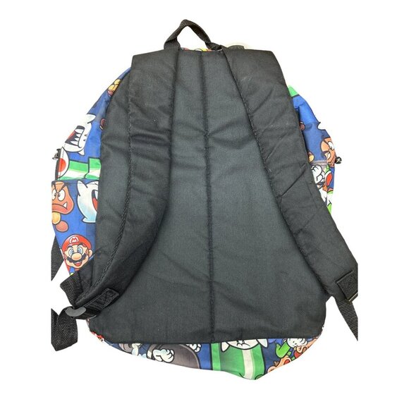 Super Mario Print Backpack With Padded Straps & Front Zipper Pocket - Picture 5 of 8